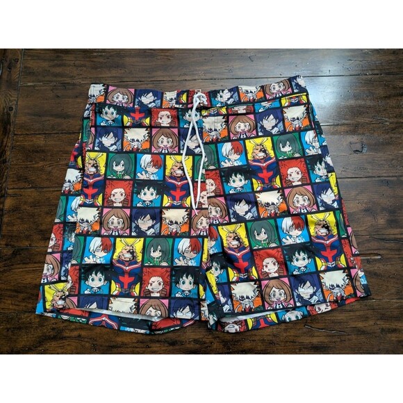 Funimation My Hero Academia Board Shorts Mens 3XL (48/50) Anime Swim Trunks - Picture 1 of 7